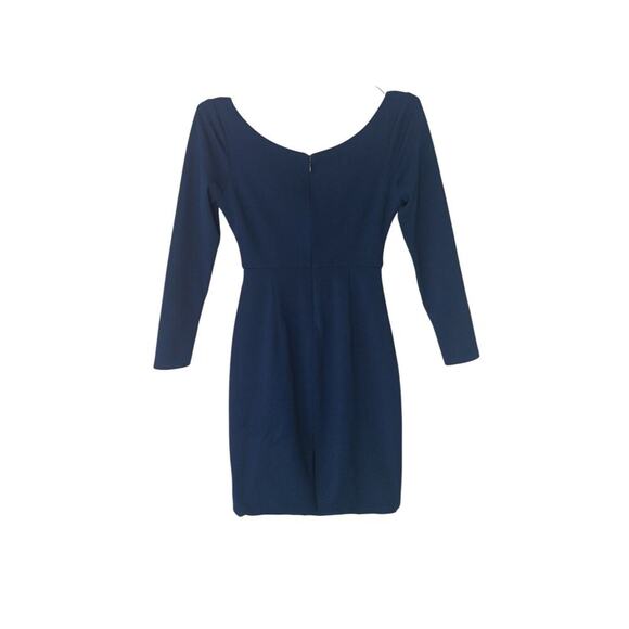 Dress the Population Jade Cutout Bodycon Dress XS Navy Long Sleeve Party - Picture 3 of 14